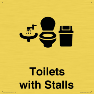 Toilets: Stalls and Wash Basin with Sanitary Bin